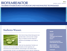 Tablet Screenshot of biofilmreaktor.com